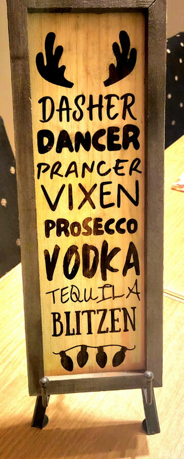 Personalized laser engraved wooden memorial plaque with pet portrait and custom text for remembering beloved companion